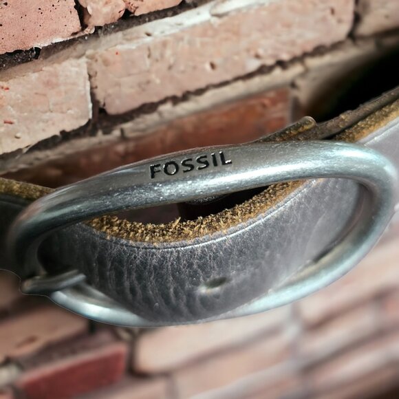 NWT FOSSIL Qty 2 MED Genuine Leather Belts Designer Belts - Picture 8 of 14